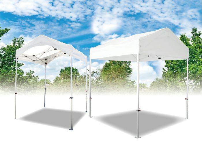 ワンタッチ式で組立式テントと同じシルエット